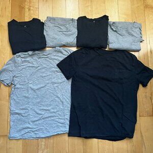 Boys Gap Kids 100% Cotton Short Sleeve T Shirts Tees - Lot of 6 - School Uniform